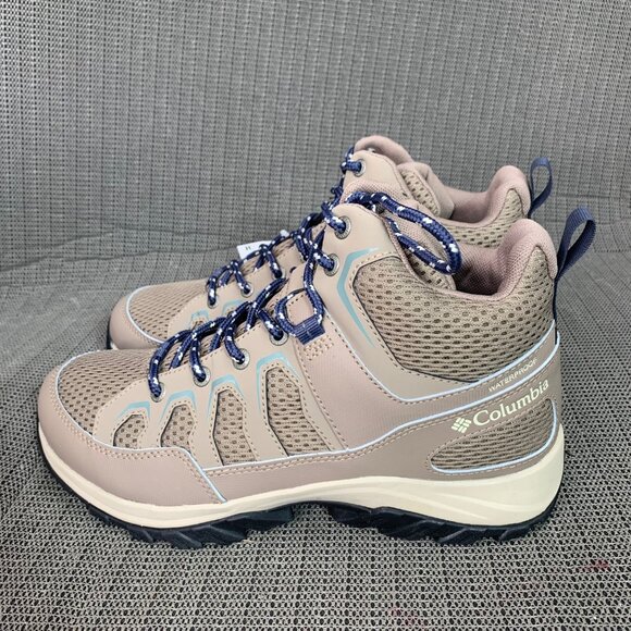 Columbia Granite Trail Womens Size 9.5W Beige Mid Waterproof Hiking Boots - Picture 1 of 8